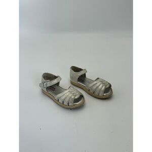 Rachel Shoes Girl's Size 9 Ankle Strap Dressy Sandals Crystal Silver